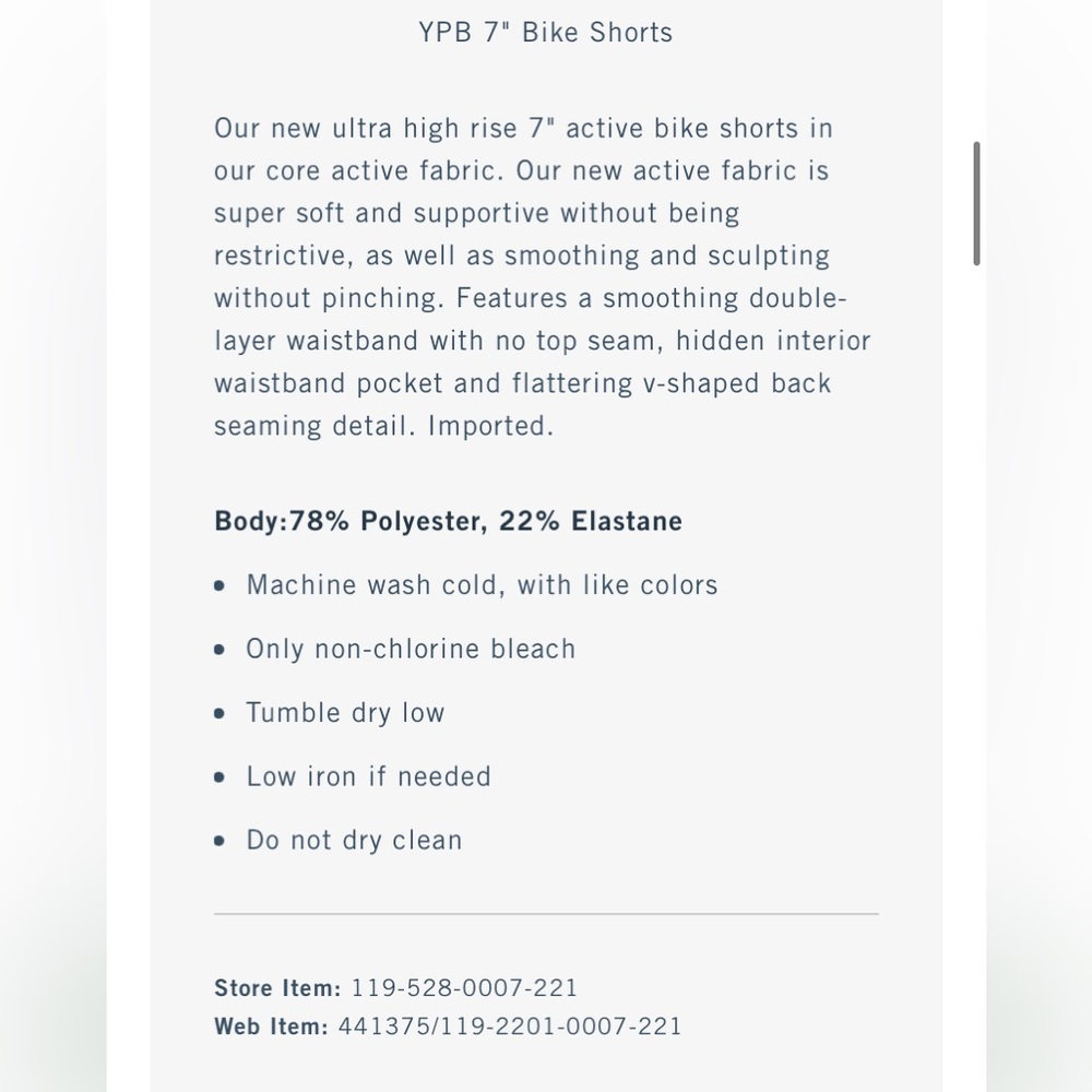 Abercrombie Bike Shorts - Picture 5 of 7